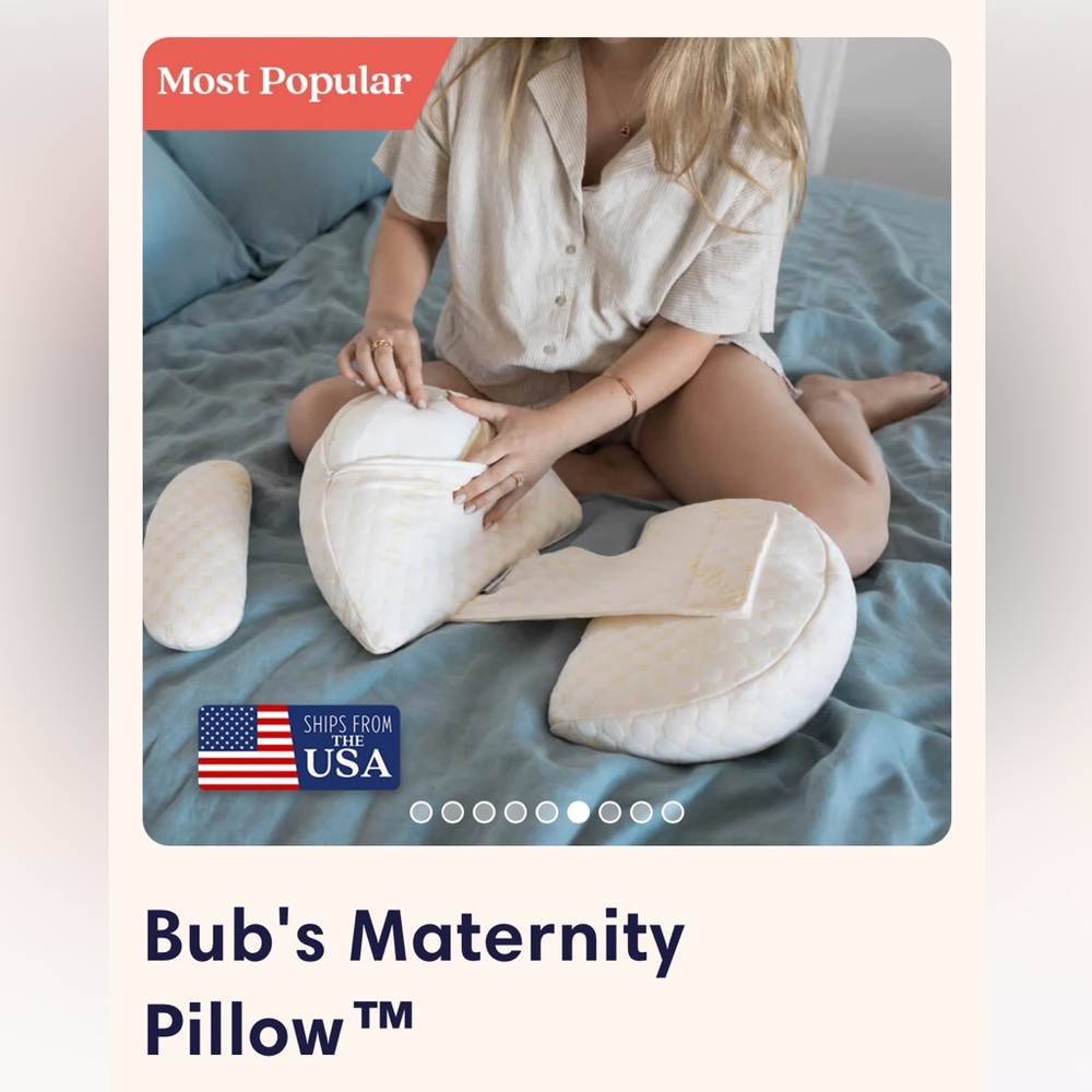 New Babybub maternity pillow with full body attachment